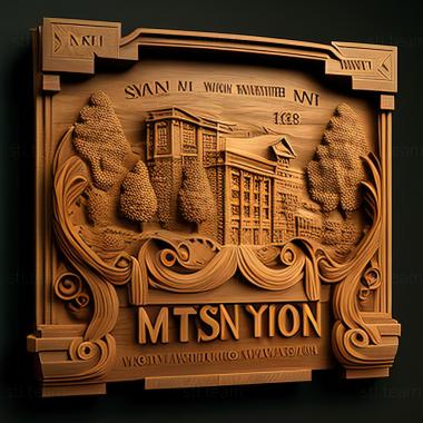 3D model WinstonSalem North Carolina (STL)